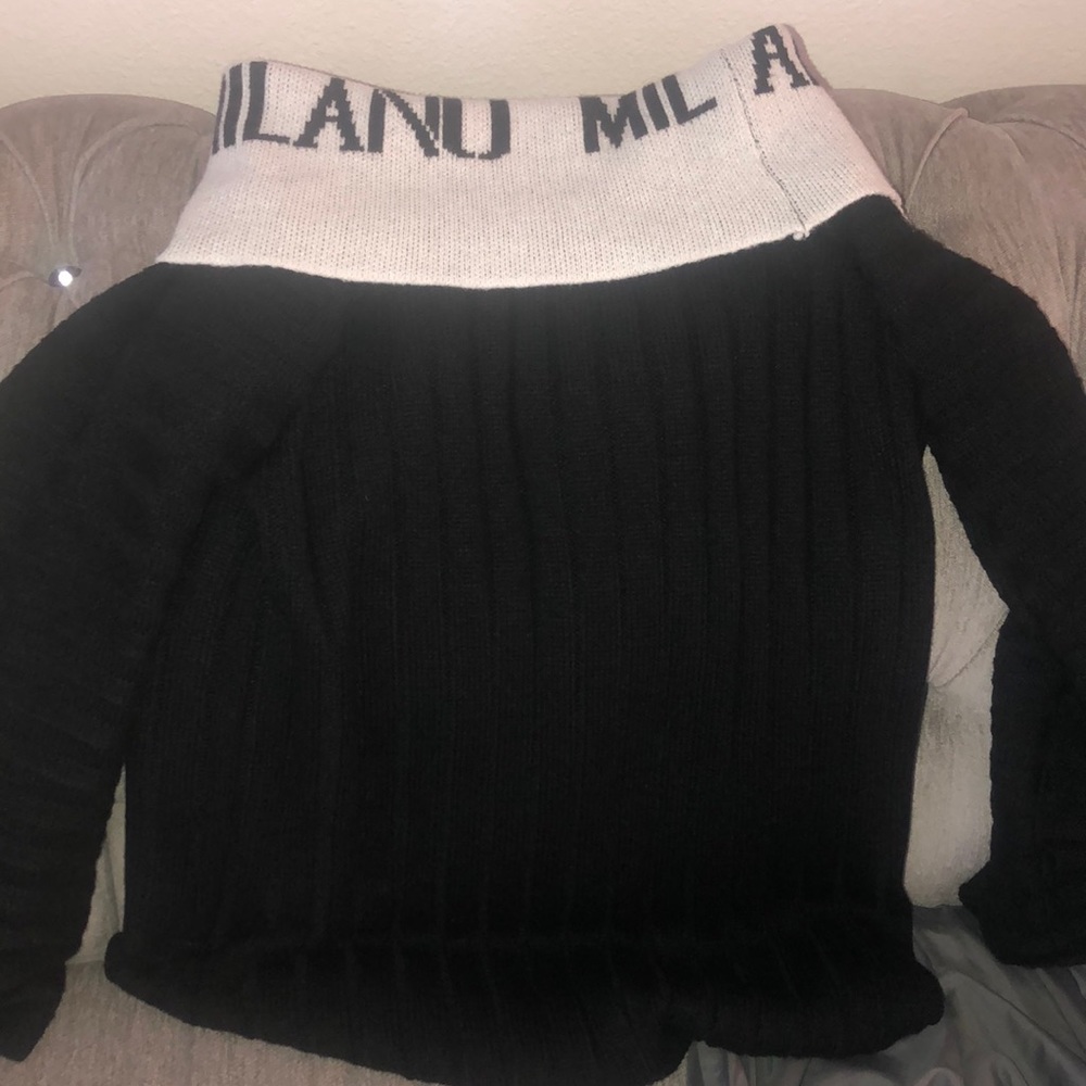 Off the shoulder sweater